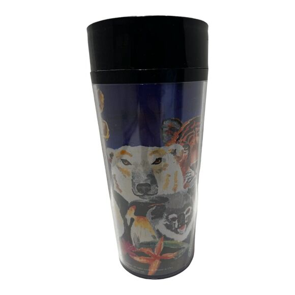 Vintage 2001 Starbucks San Diego Zoo Tumbler Coffee Travel Mug 16 Oz Rare - Picture 4 of 8